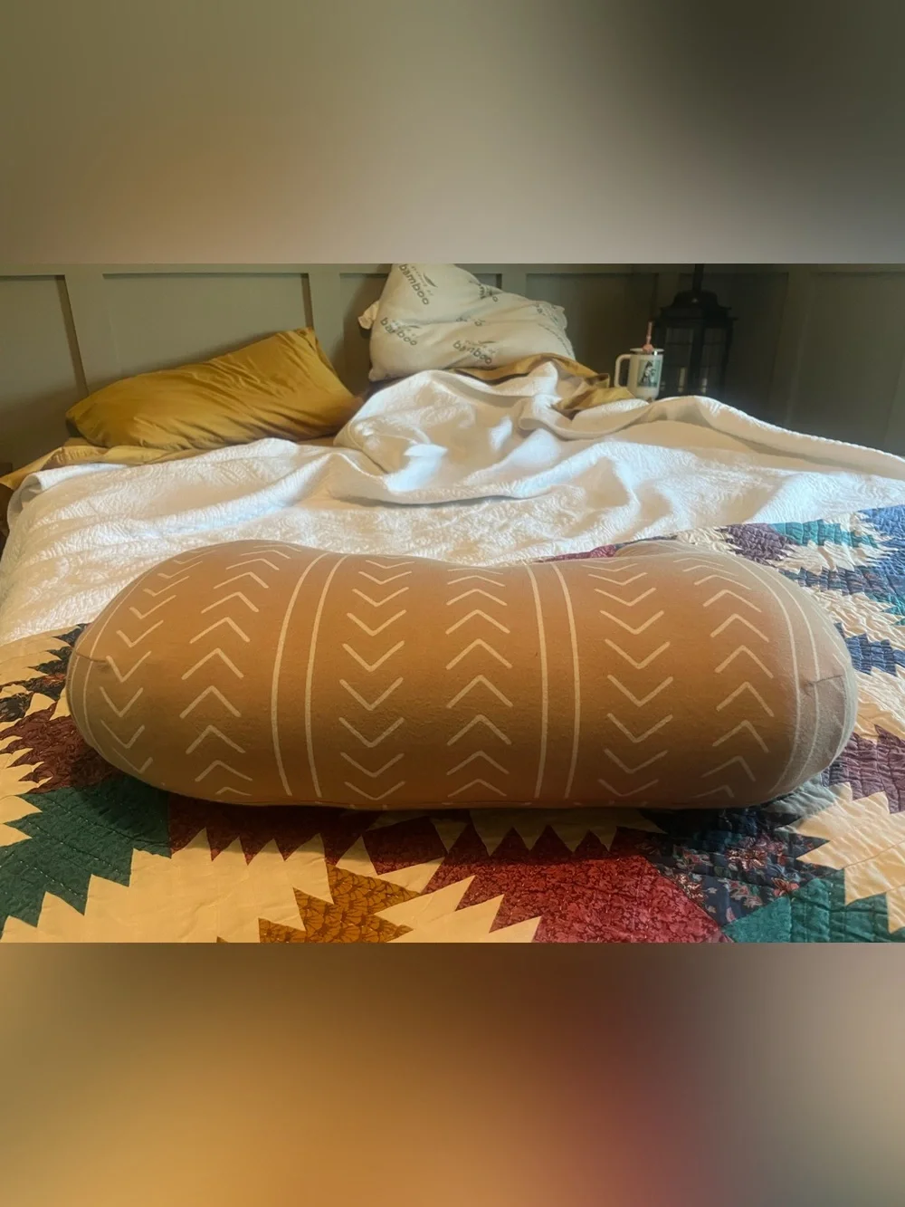 Boppy Tan Chevron Nursing Support Pillow